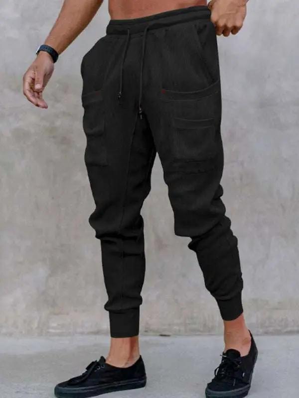 Ultimate Comfort Loose-Legged Multi-Pocket Sports Trousers for Men - MENLL